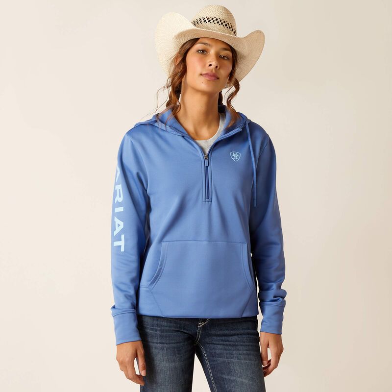 ARIAT WOMENS TEK HOODIE 1/2 ZIP sold by Bridle Path Tack Shop product image thumbnail 2