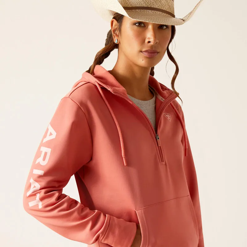 ARIAT WOMENS TEK HOODIE 1/2 ZIP sold by Bridle Path Tack Shop product image thumbnail 3