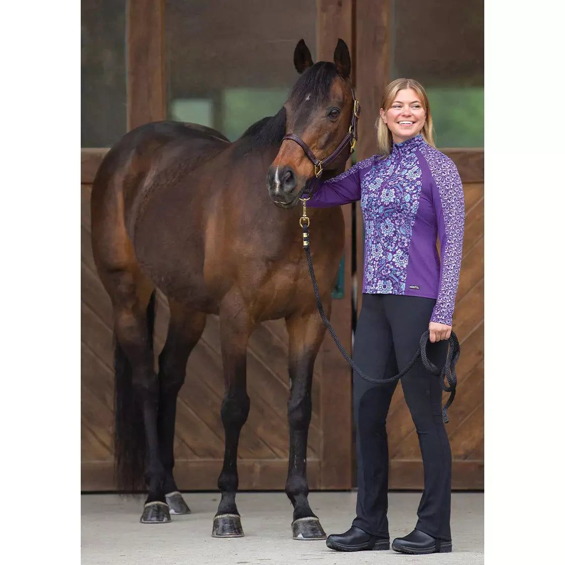 KERRITS ALWAYS COOL ICE FIL LONG SLEEVE SHIRT - IRIS sold by Bridle Path Tack Shop product image thumbnail 3