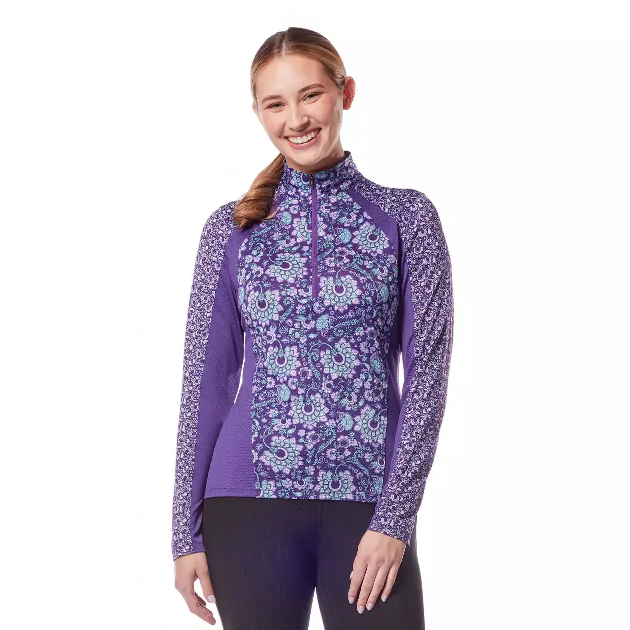 KERRITS ALWAYS COOL ICE FIL LONG SLEEVE SHIRT - IRIS (Clearance) sold by Bridle Path Tack Shop