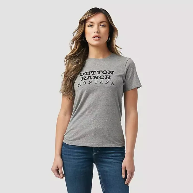 WRANGLER WOMENS DUTTON RANCH MONTANA TEE SHIRT sold by Bridle Path Tack Shop