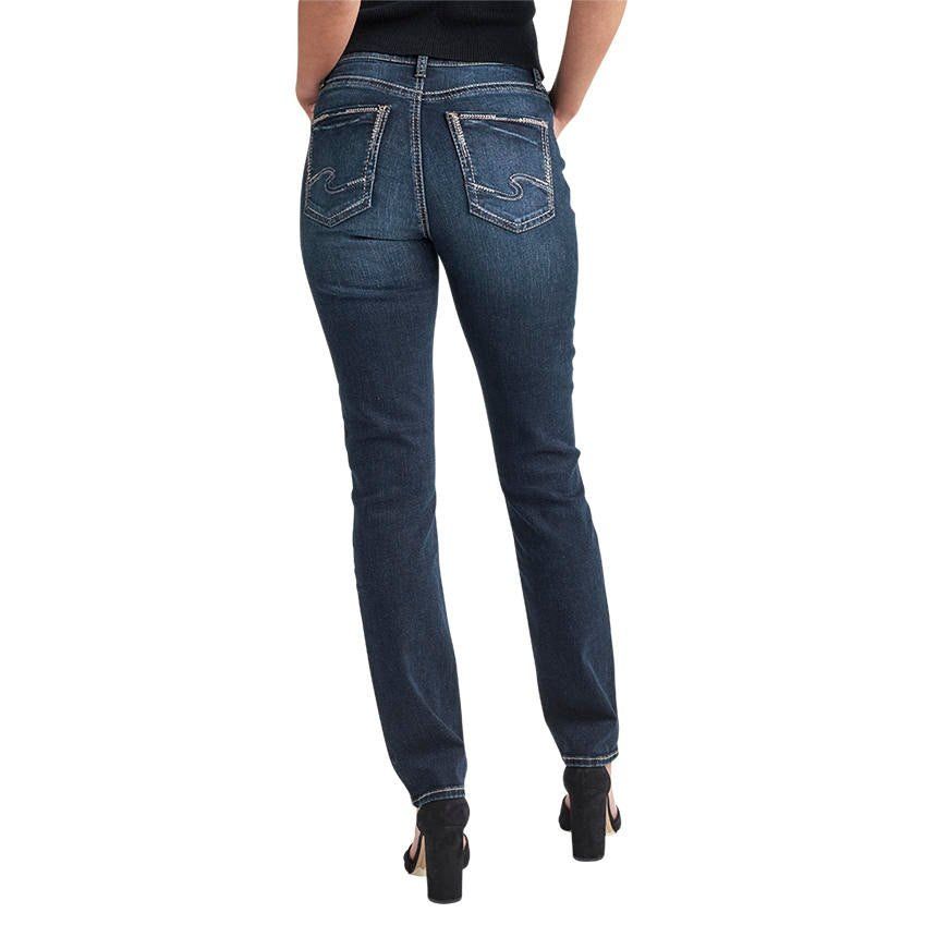 CLEARANCE SILVER WOMENS AVERY HIGH RISE STRAIGHT JEAN sold by Bridle Path Tack Shop