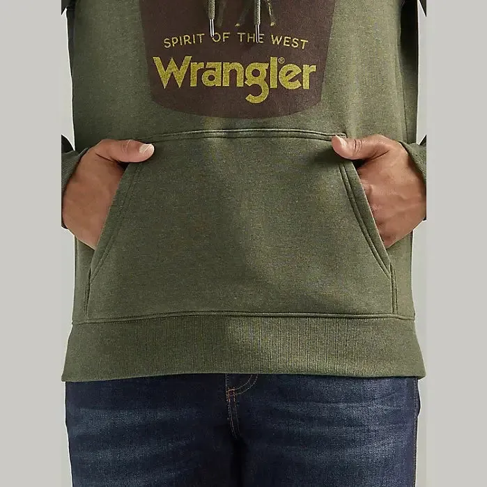 WRANGLER MENS FRONT ANIMAL LOGO HOODIE sold by Bridle Path Tack Shop product image thumbnail 3