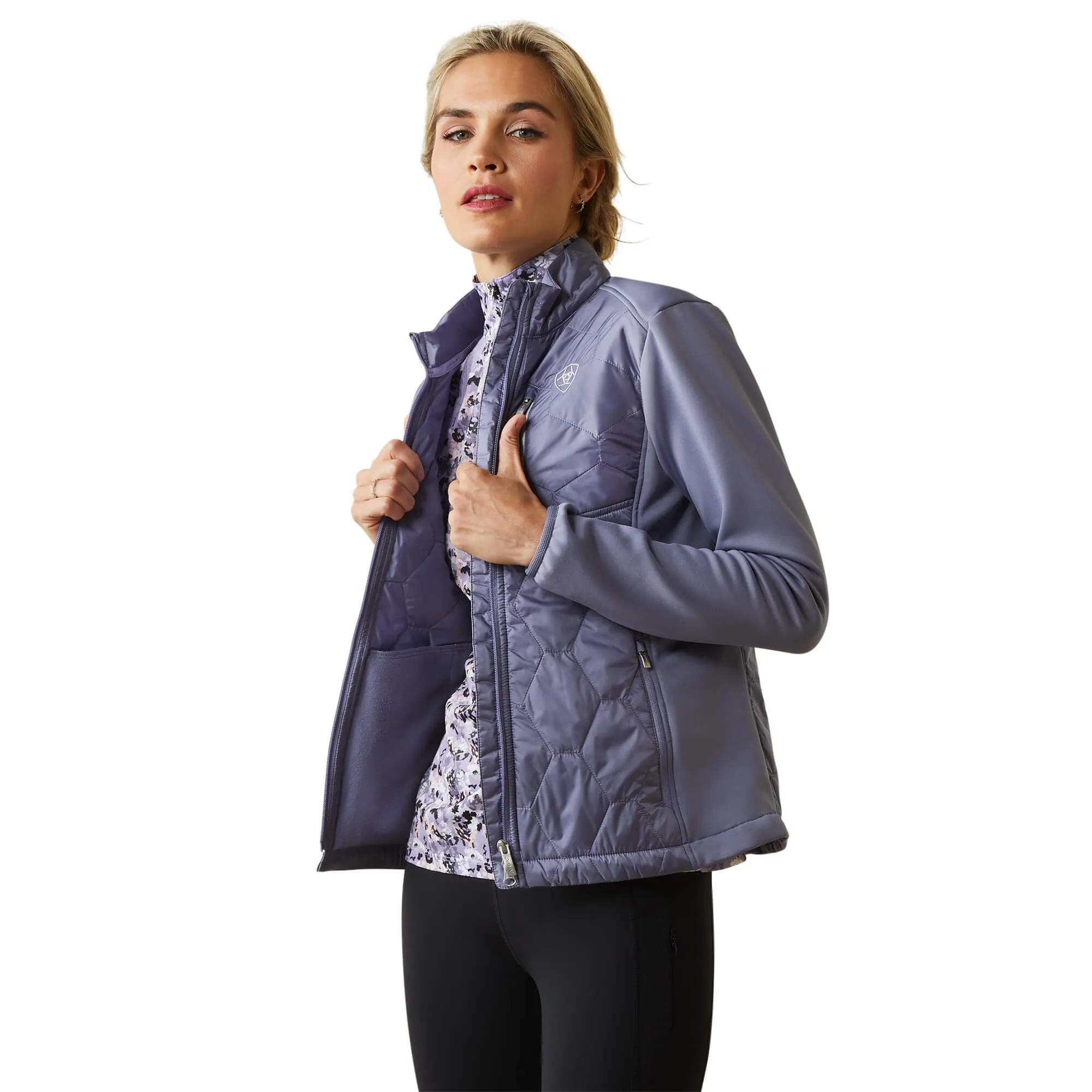 ARIAT WOMENS FUSION INSULATED JACKET - DUSKY GRANITE sold by Bridle Path Tack Shop