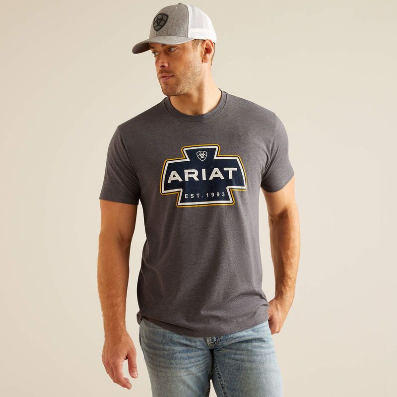 ARIAT MENS SOUTHWEST SHAPE TEE SHIRT sold by Bridle Path Tack Shop