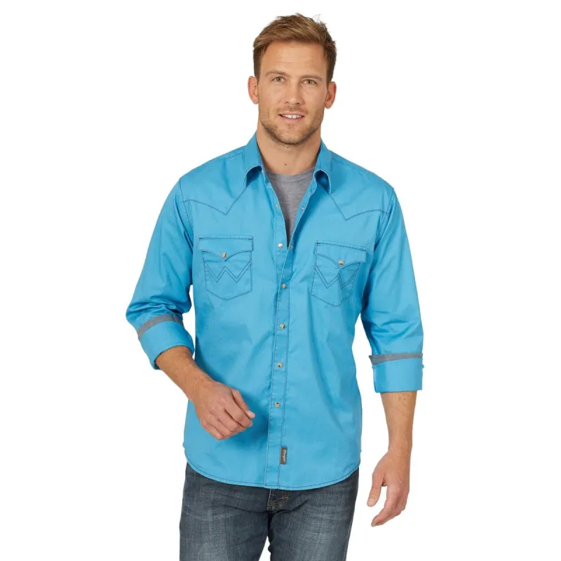 WRANGLER MENS RETRO PREMIUM LONG SLEEVE SHIRT sold by Bridle Path Tack Shop