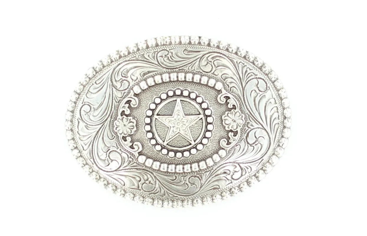 NOCONA OVAL SCROLLED BUCKLE made by Nocona