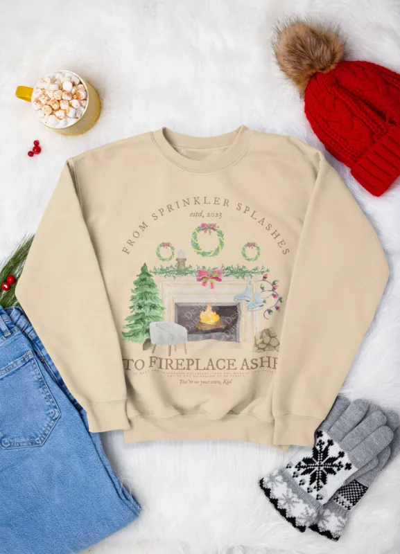 YOYOK Inspired Christmas Fireplace Crewneck sold by DaisyDustLand