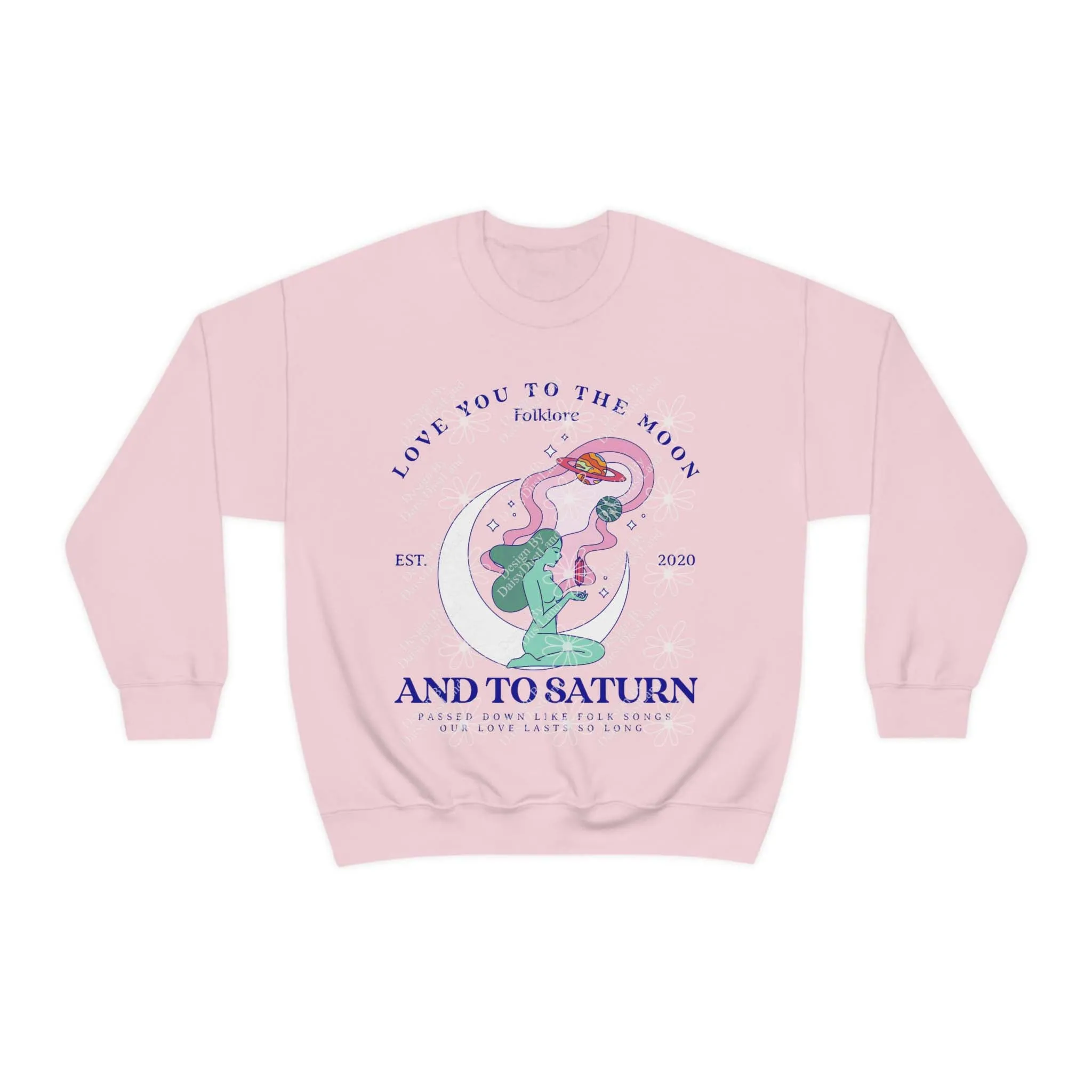 Love You To The Moon Celestial Woman Crewneck No:1 sold by DaisyDustLand product image thumbnail 4