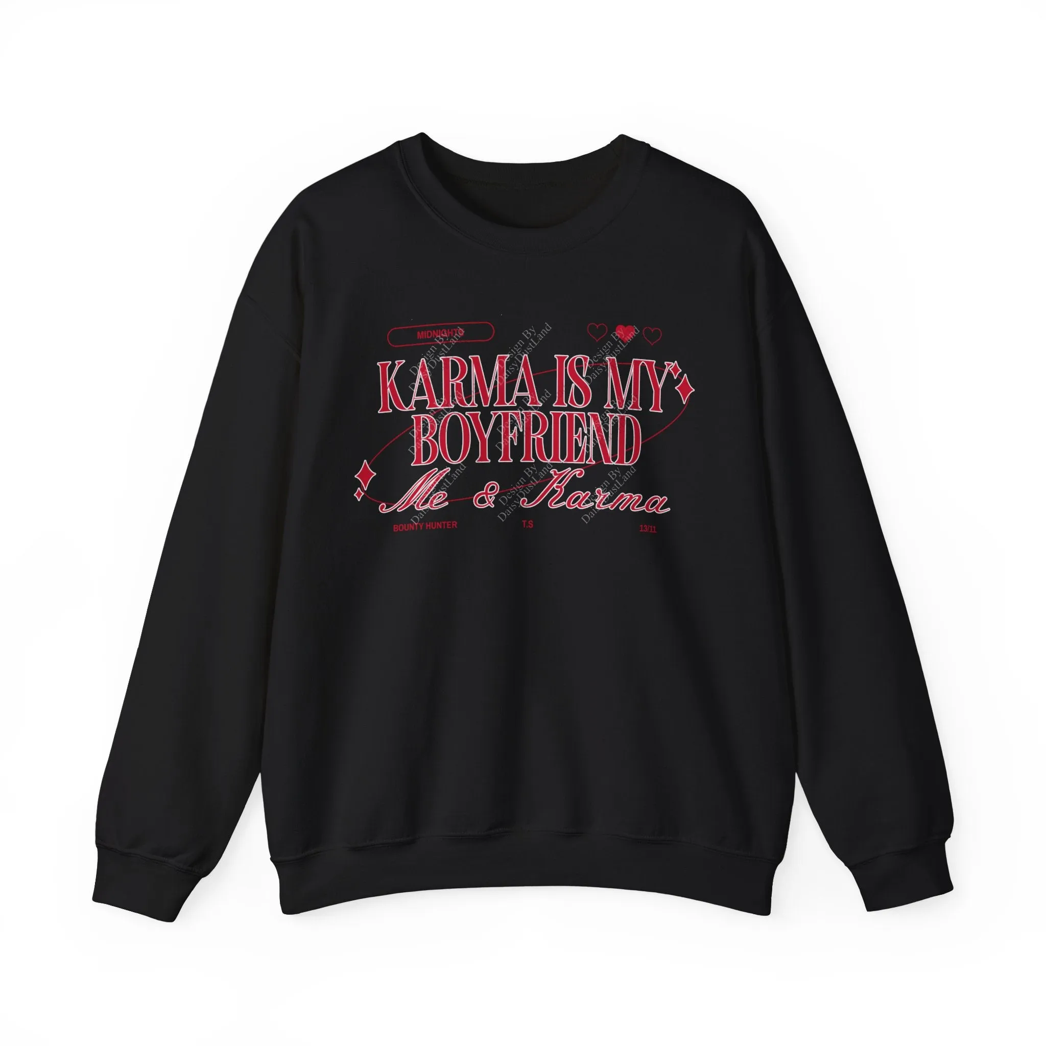 Karma Is My Boyfriend Valentine's Day Edition Crewneck sold by DaisyDustLand product image thumbnail 2