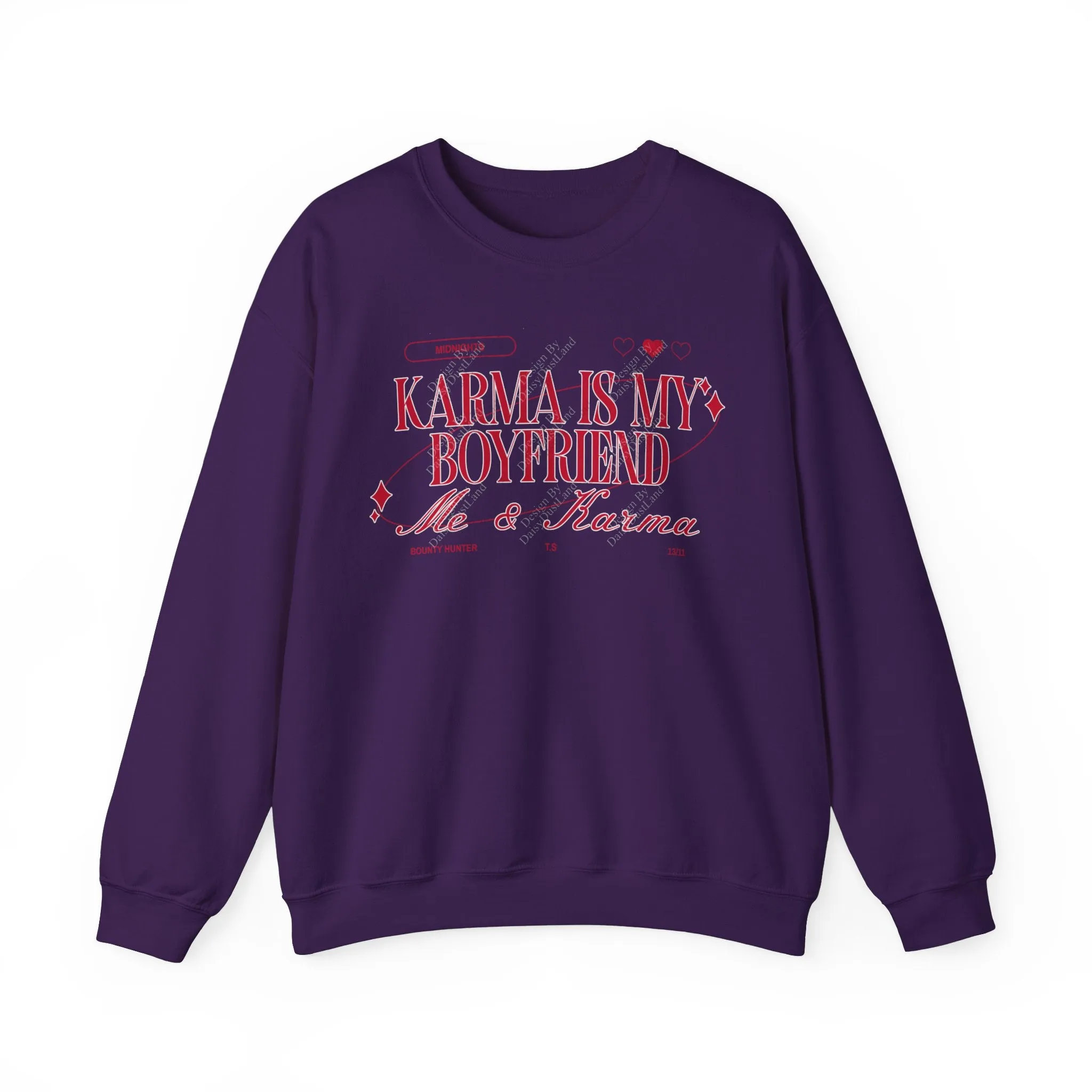 Karma Is My Boyfriend Valentine's Day Edition Crewneck sold by DaisyDustLand product image thumbnail 5