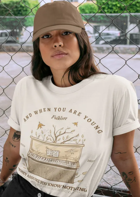 The Cardigan Themed Vintage Piano Covered With Branches Tee sold by DaisyDustLand