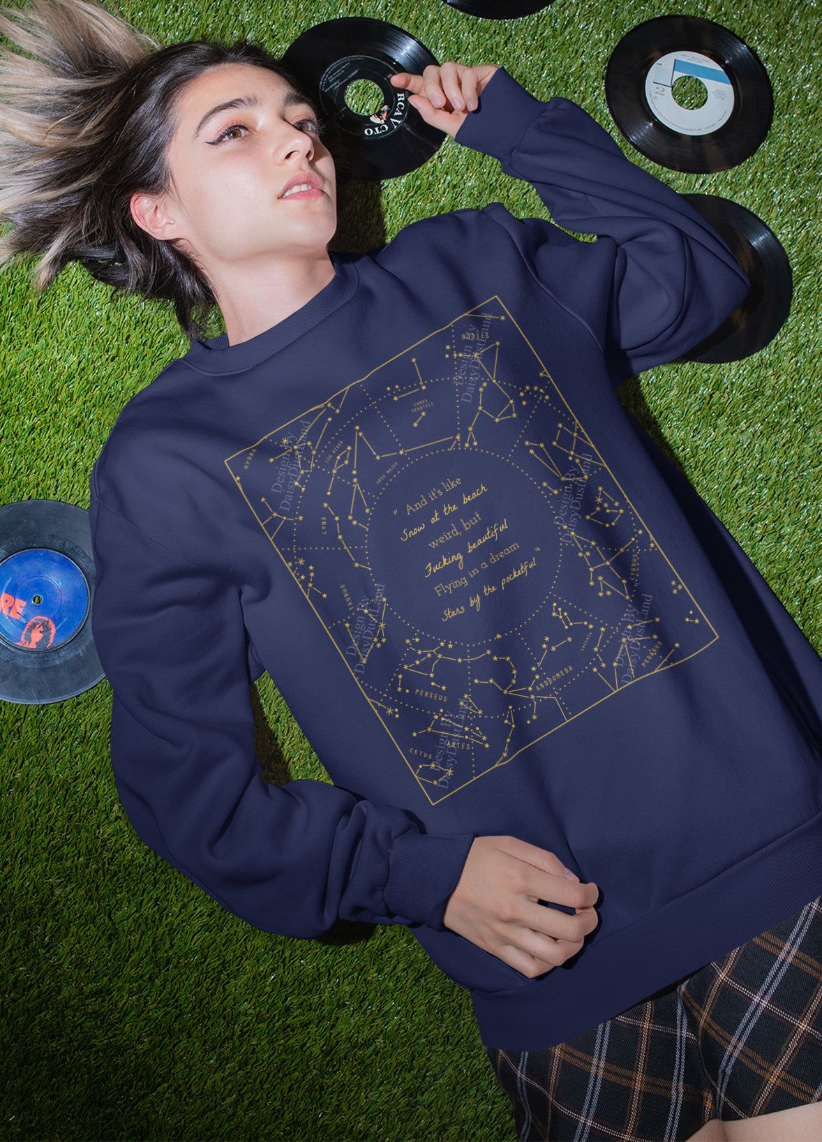 Stars By The Pocketful Celestial Crewneck sold by DaisyDustLand