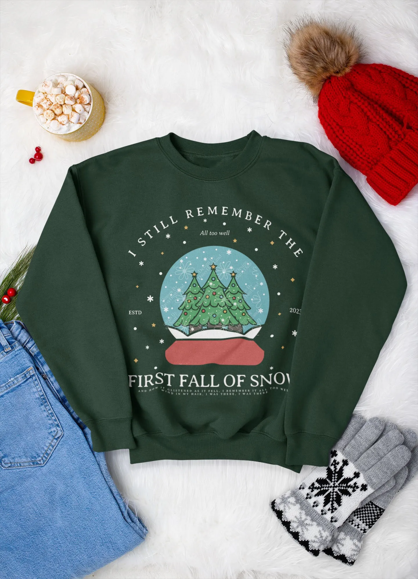 All Too Well The First Fall Of Snow Swiftmas Crewneck sold by DaisyDustLand product image thumbnail 4