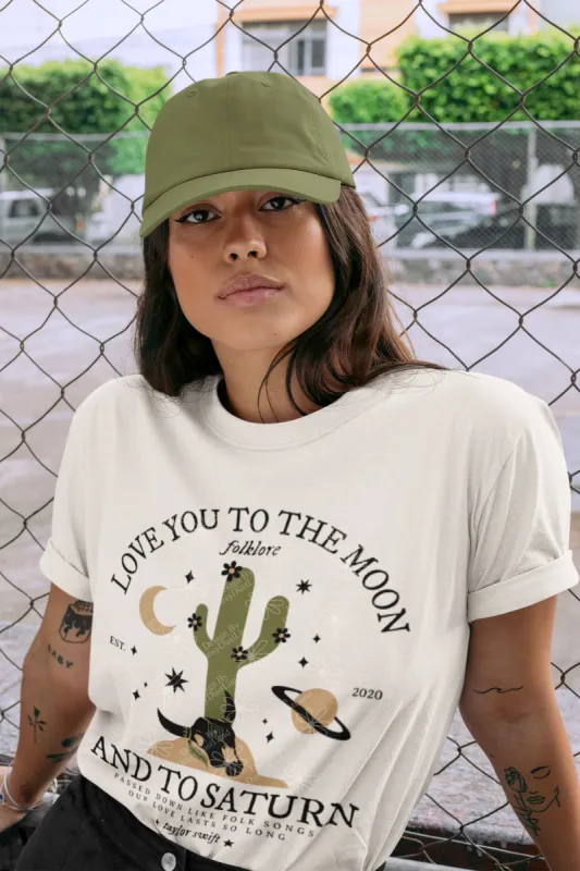 Love You To The Moon Desert Cactus Tee No:2 sold by DaisyDustLand