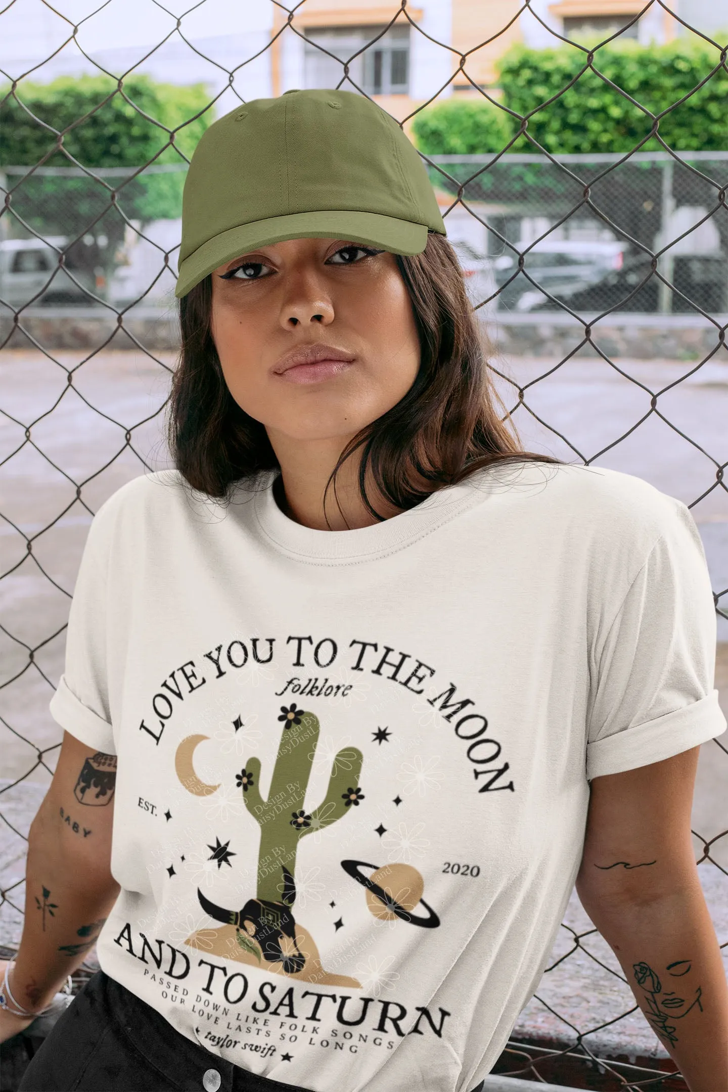 Love You To The Moon Desert Cactus Tee No:2 sold by DaisyDustLand