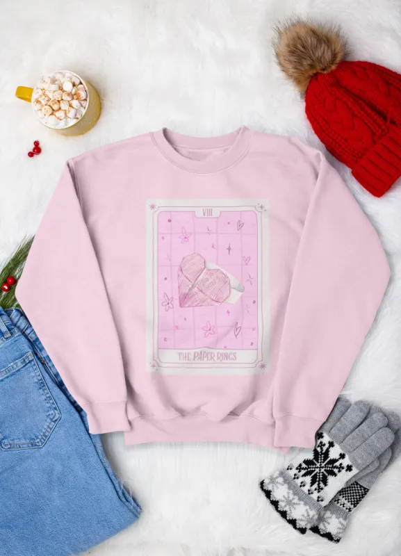 The Paper Rings Tarot Card Themed Sweatshirt sold by DaisyDustLand