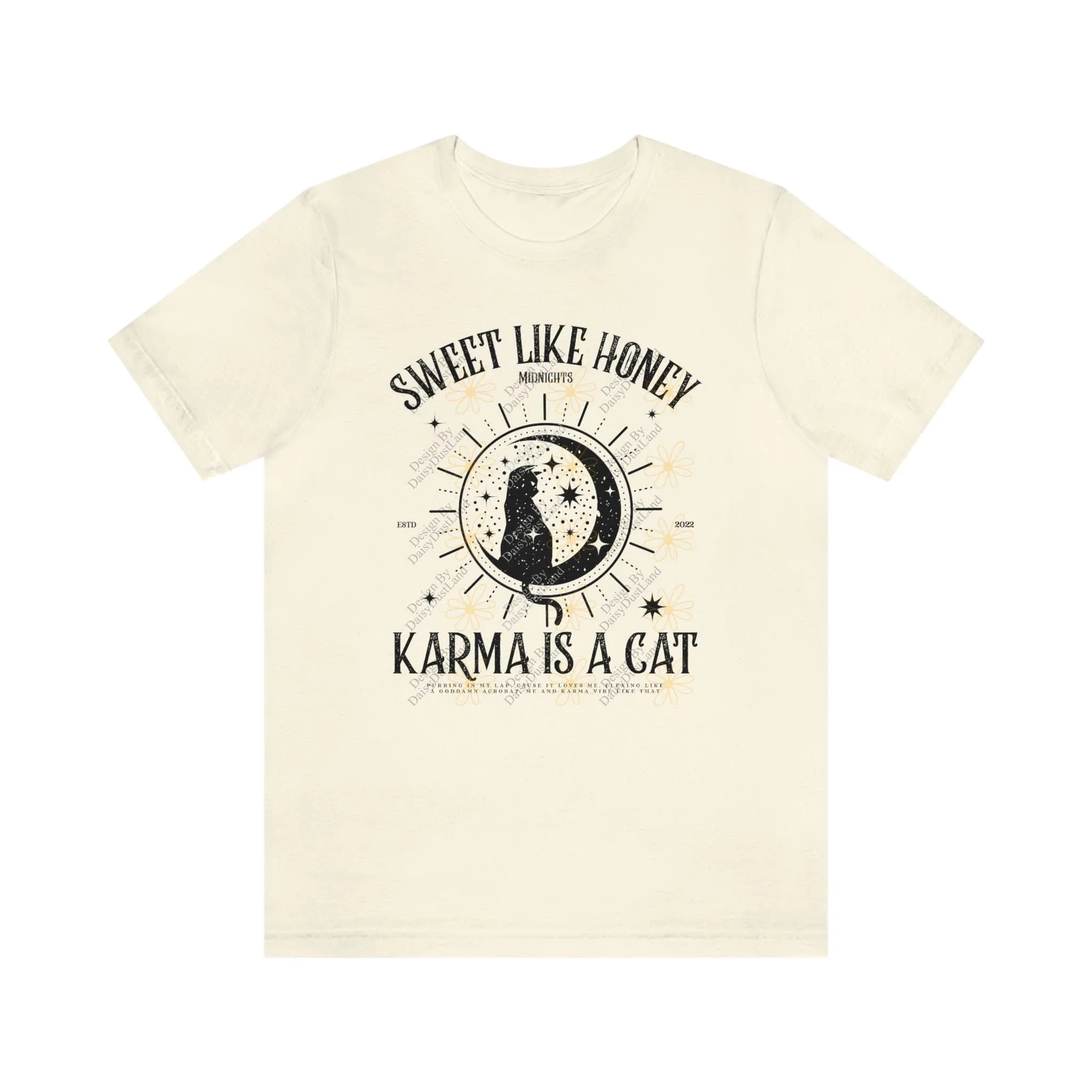 Karma Is a Cat Celestial Tee sold by DaisyDustLand product image thumbnail 3