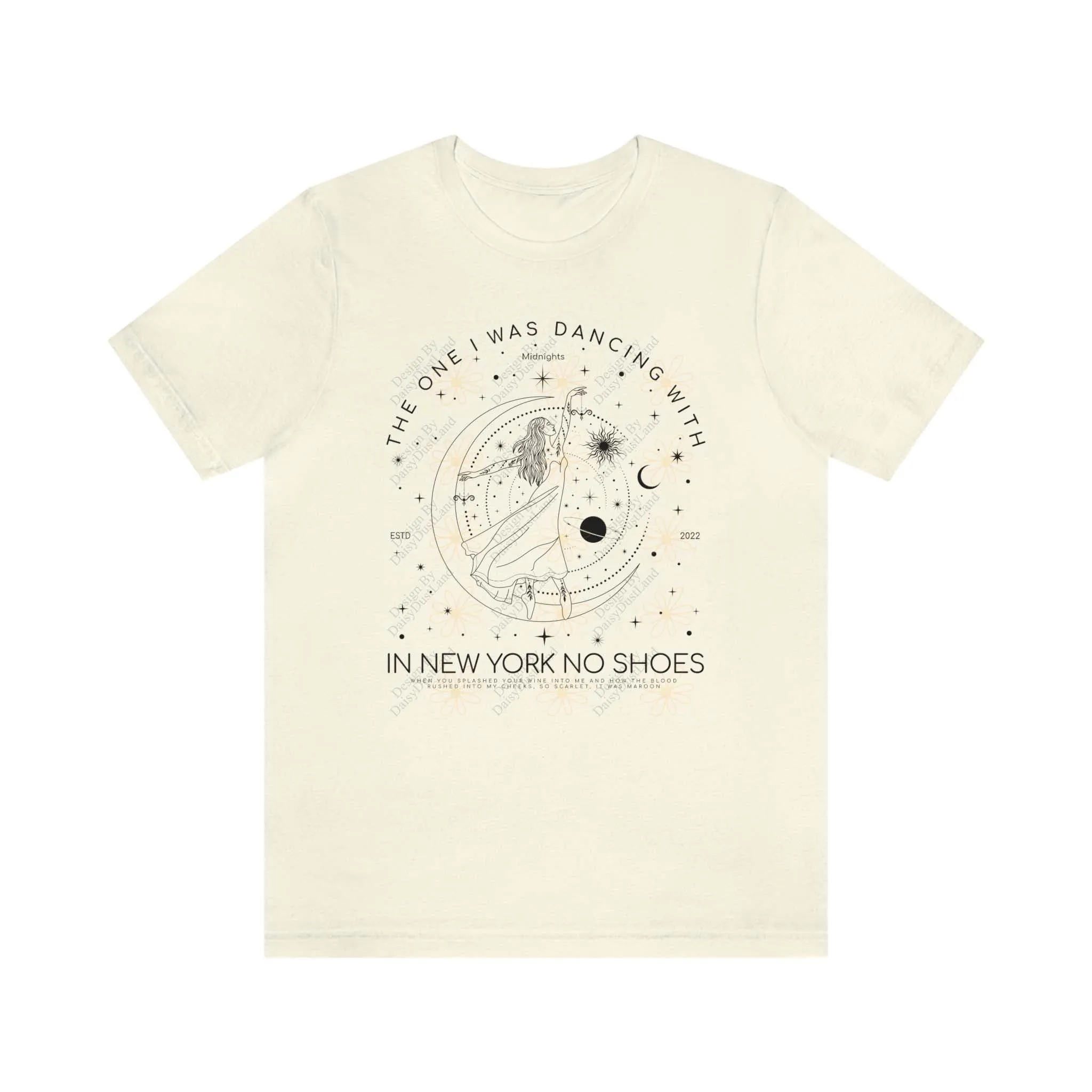 Maroon Celestial Dancing Woman Tee sold by DaisyDustLand product image thumbnail 4