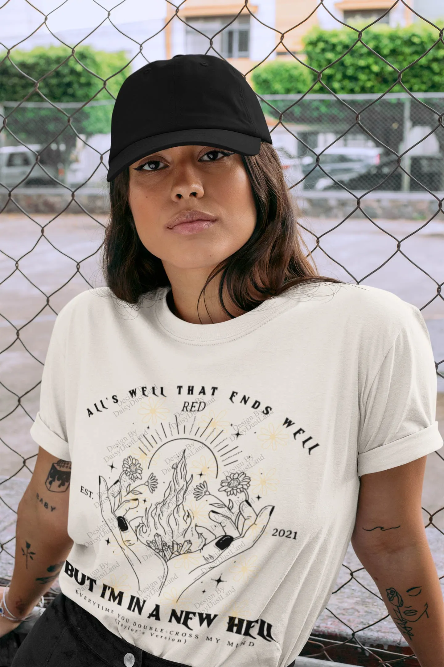 All Too Well Hands With Fire Graphic Tee sold by DaisyDustLand