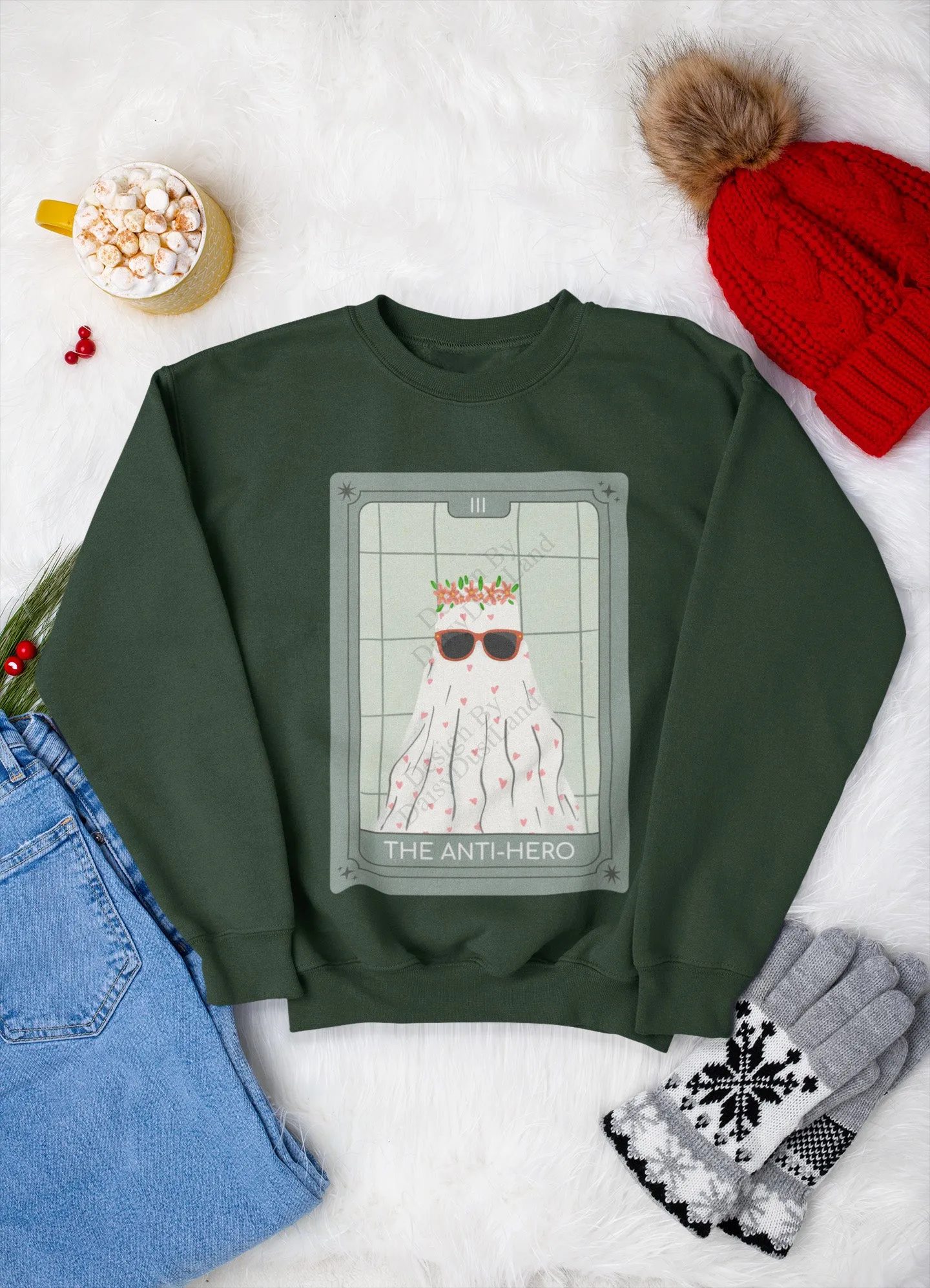 The Anti-Hero Tarot Card Themed Sweatshirt sold by DaisyDustLand