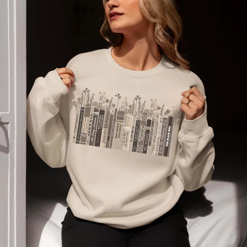 TTPD Album As Vintage Floral Book Sweatshirt sold by DaisyDustLand
