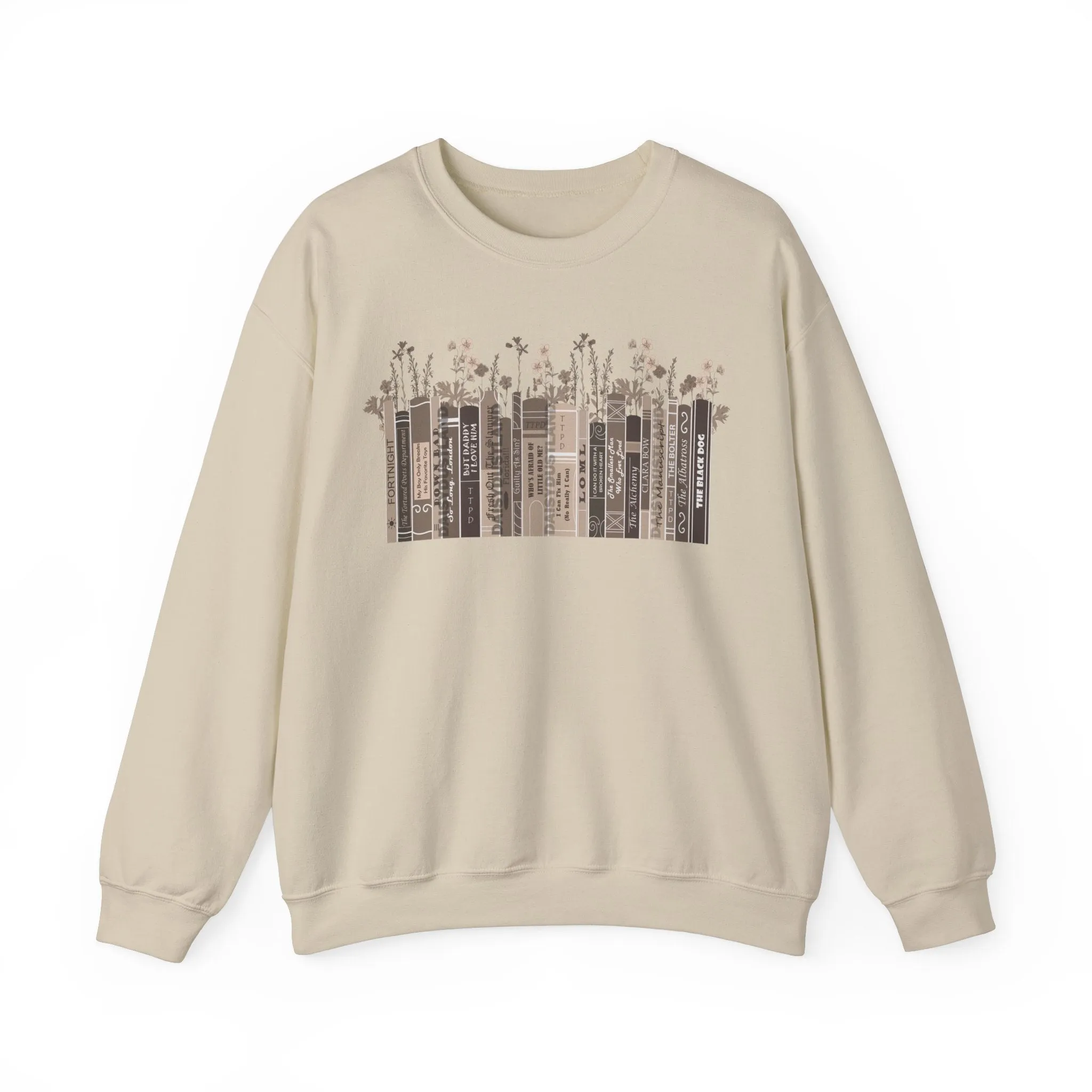 TTPD Album As Vintage Floral Book Sweatshirt sold by DaisyDustLand product image thumbnail 4
