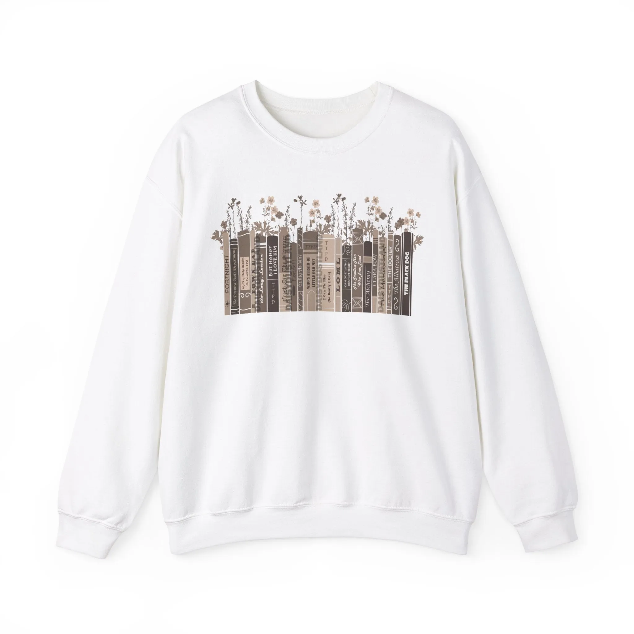 TTPD Album As Vintage Floral Book Sweatshirt sold by DaisyDustLand product image thumbnail 2