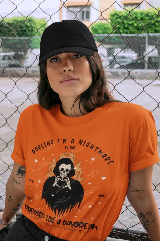 Darling I'm a Nightmare Dressed Like a Daydream Halloween Edition Tee sold by DaisyDustLand