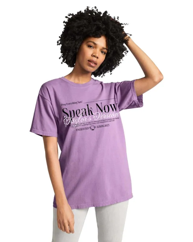 NEW! Speak NowTV Themed Comfort Colors 1717 Garment Dyed Unisex T-shirt sold by DaisyDustLand