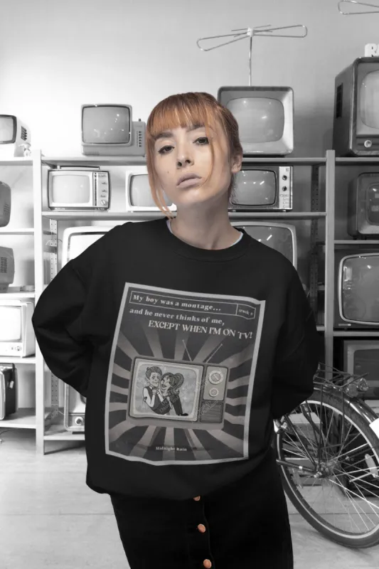 Except When I'm On TV Vintage Graphic Crewneck sold by DaisyDustLand