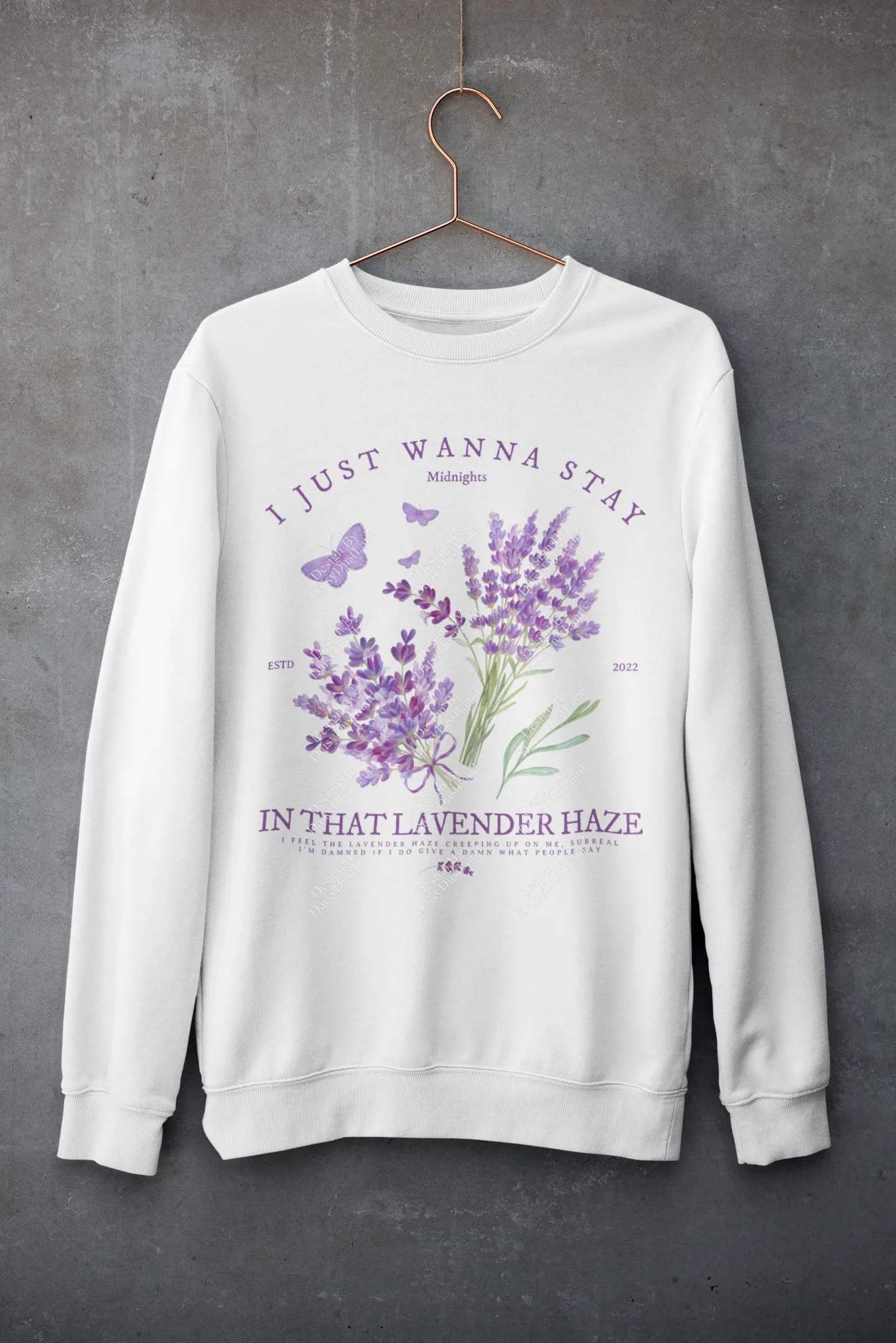 Lavender Haze Cottagecore Aesthetic Sweatshirt sold by DaisyDustLand product image thumbnail 3