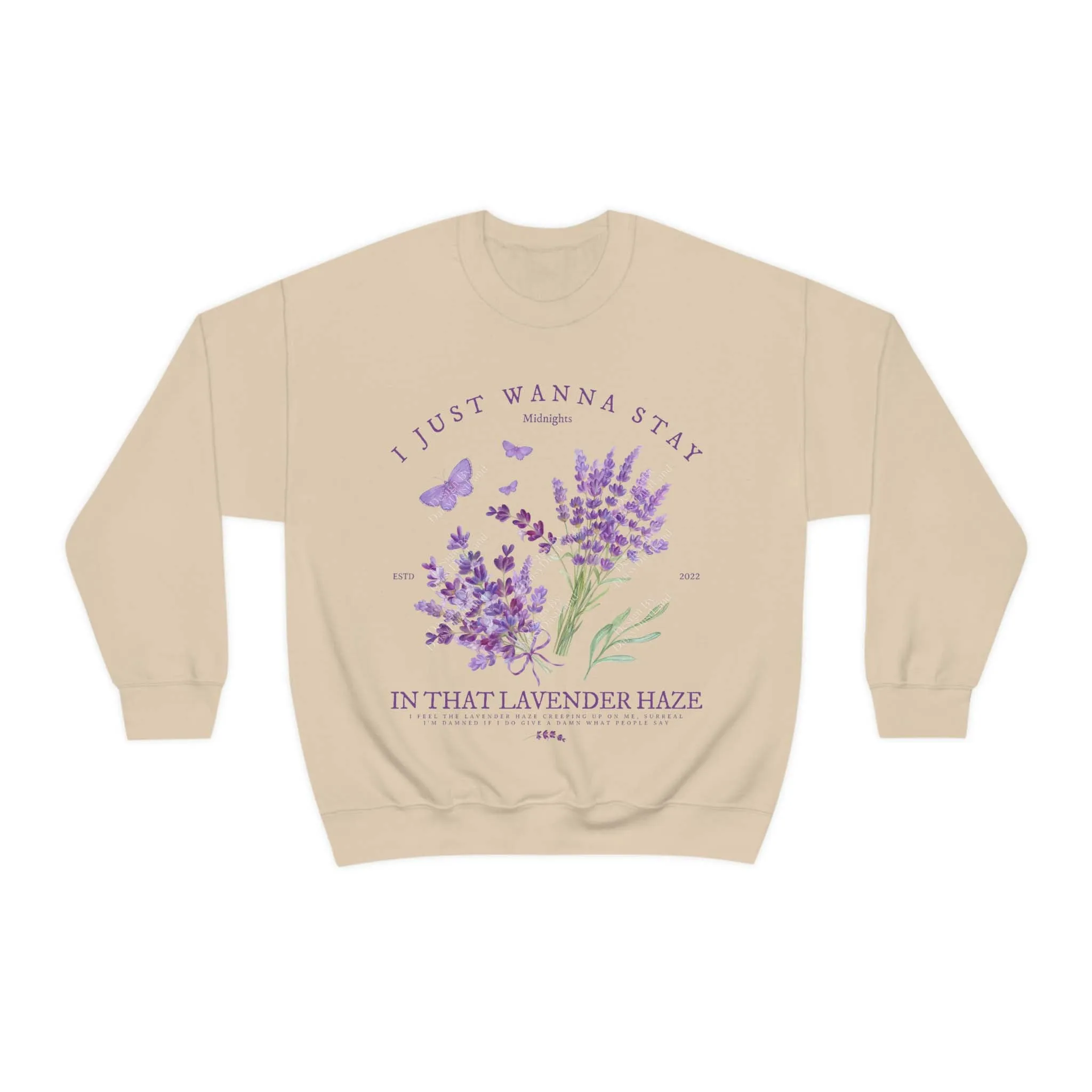 Lavender Haze Cottagecore Aesthetic Sweatshirt sold by DaisyDustLand product image thumbnail 5
