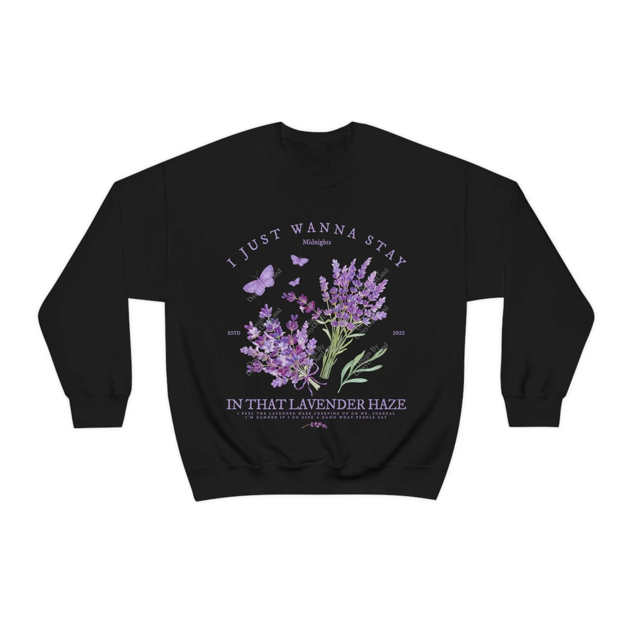 Lavender Haze Cottagecore Aesthetic Sweatshirt sold by DaisyDustLand product image thumbnail 4