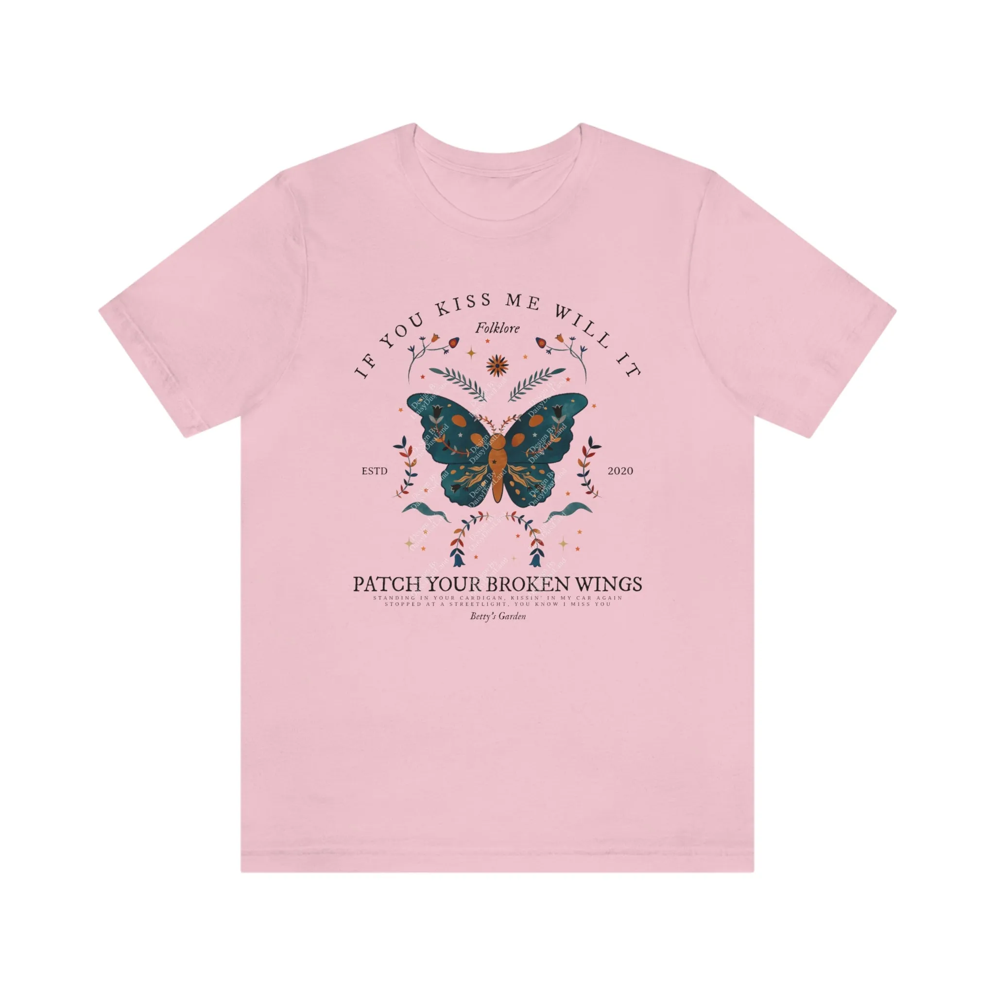 Betty's Garden Vintage Butterfly T-shirt sold by DaisyDustLand product image thumbnail 4
