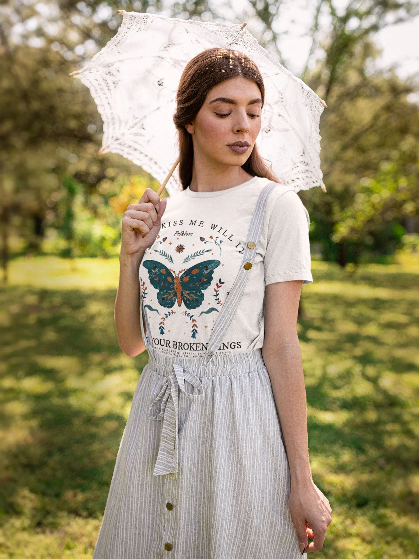 Betty's Garden Vintage Butterfly T-shirt sold by DaisyDustLand