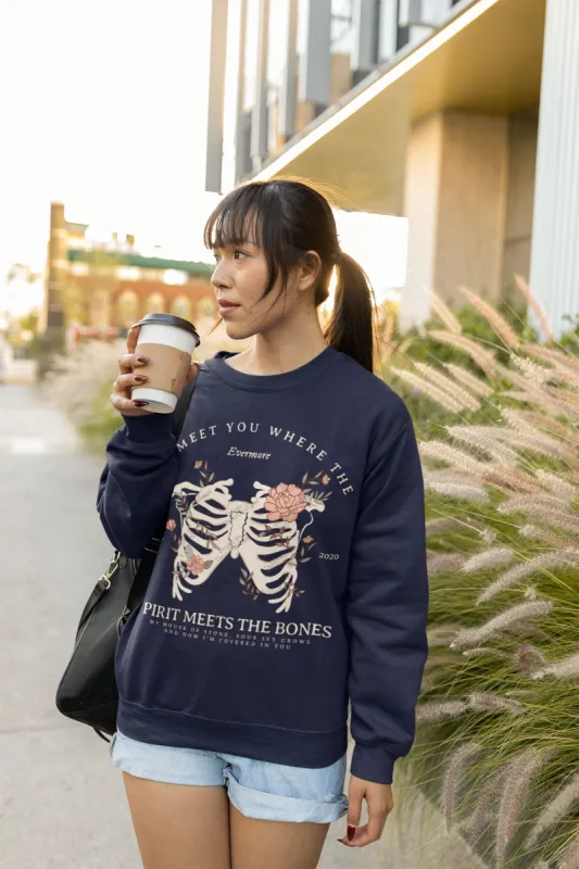 Ivy Rib Cage With The Flowers Evermore Sweatshirt made by DaisyDustLand