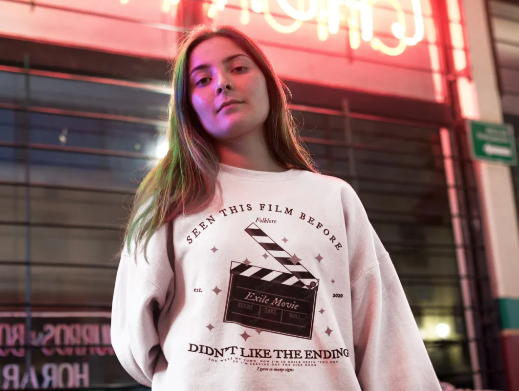 Exile Movie Clapperboard Graphic Sweatshirt sold by DaisyDustLand