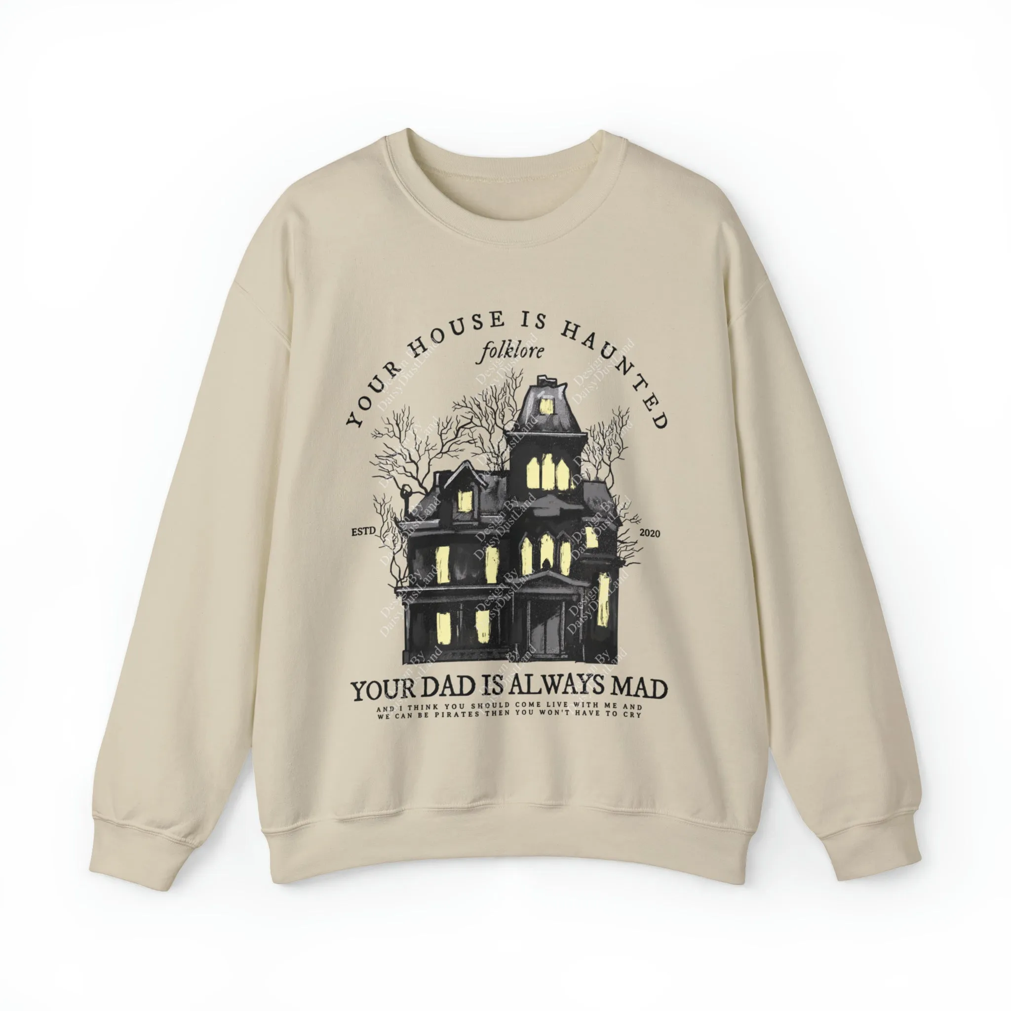 Seven Haunted House Halloween Edition Sweatshirt sold by DaisyDustLand product image thumbnail 5