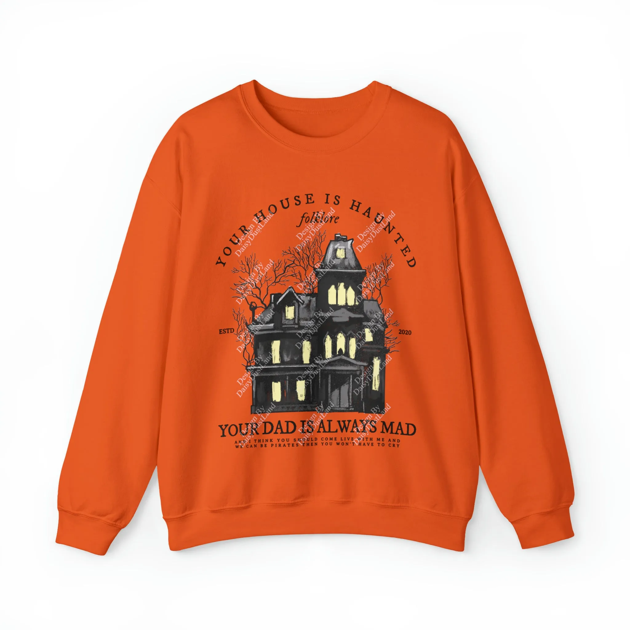 Seven Haunted House Halloween Edition Sweatshirt sold by DaisyDustLand product image thumbnail 2