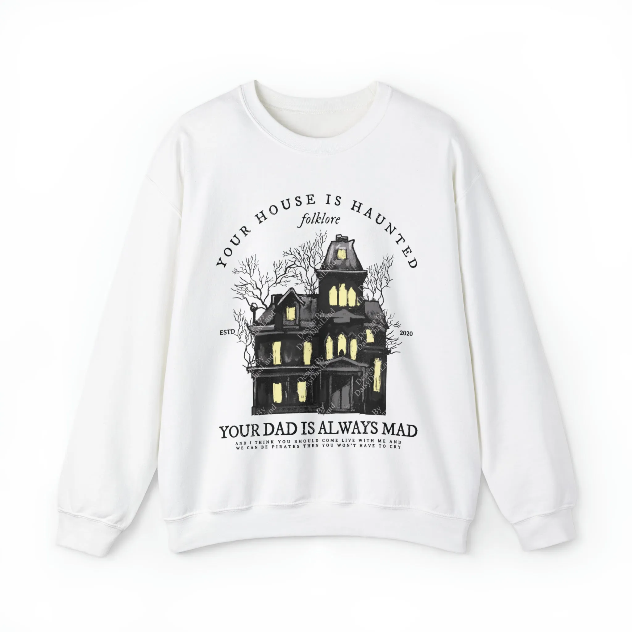 Seven Haunted House Halloween Edition Sweatshirt sold by DaisyDustLand product image thumbnail 3