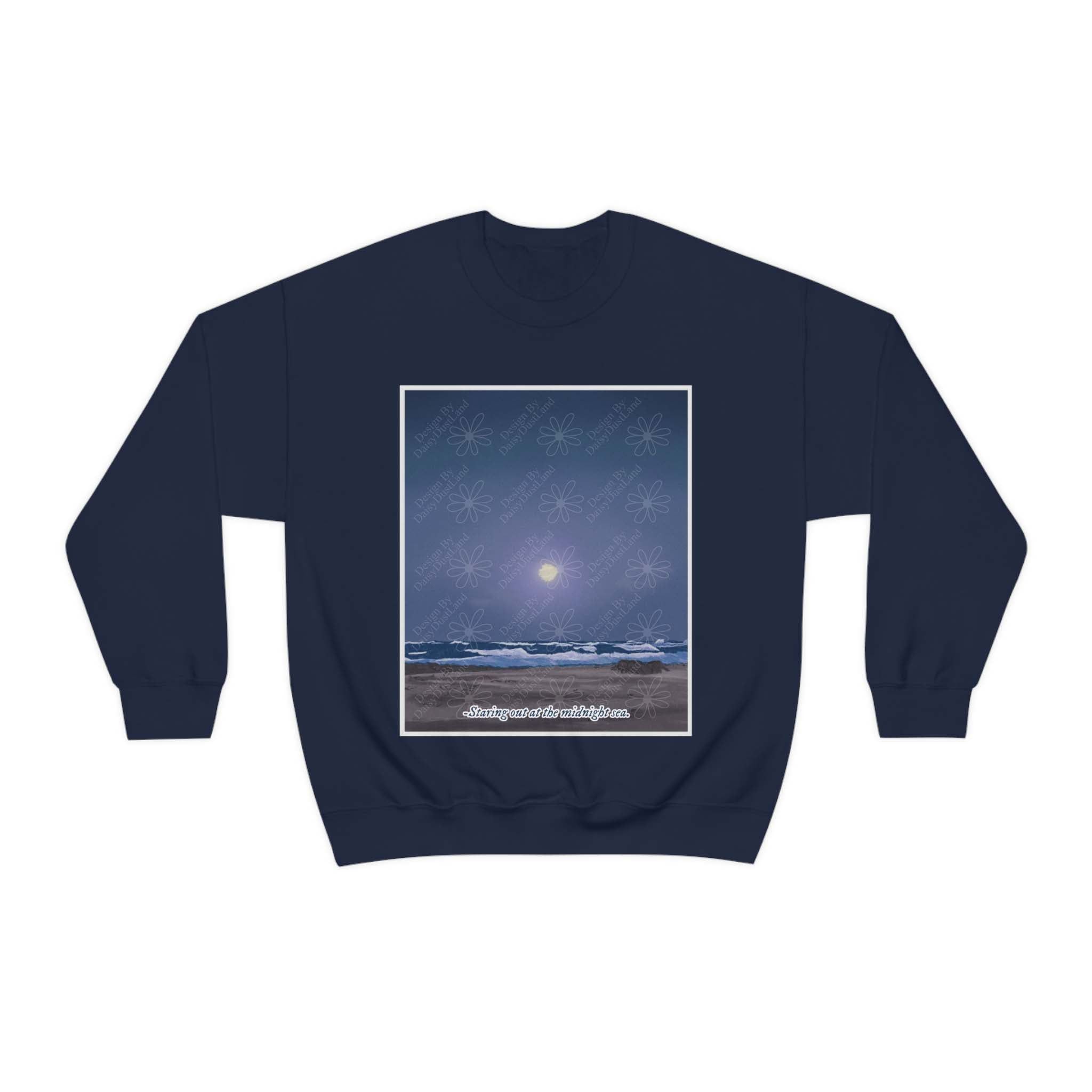 Staring Out At The Midnight Sea Sweatshirt sold by DaisyDustLand product image thumbnail 4