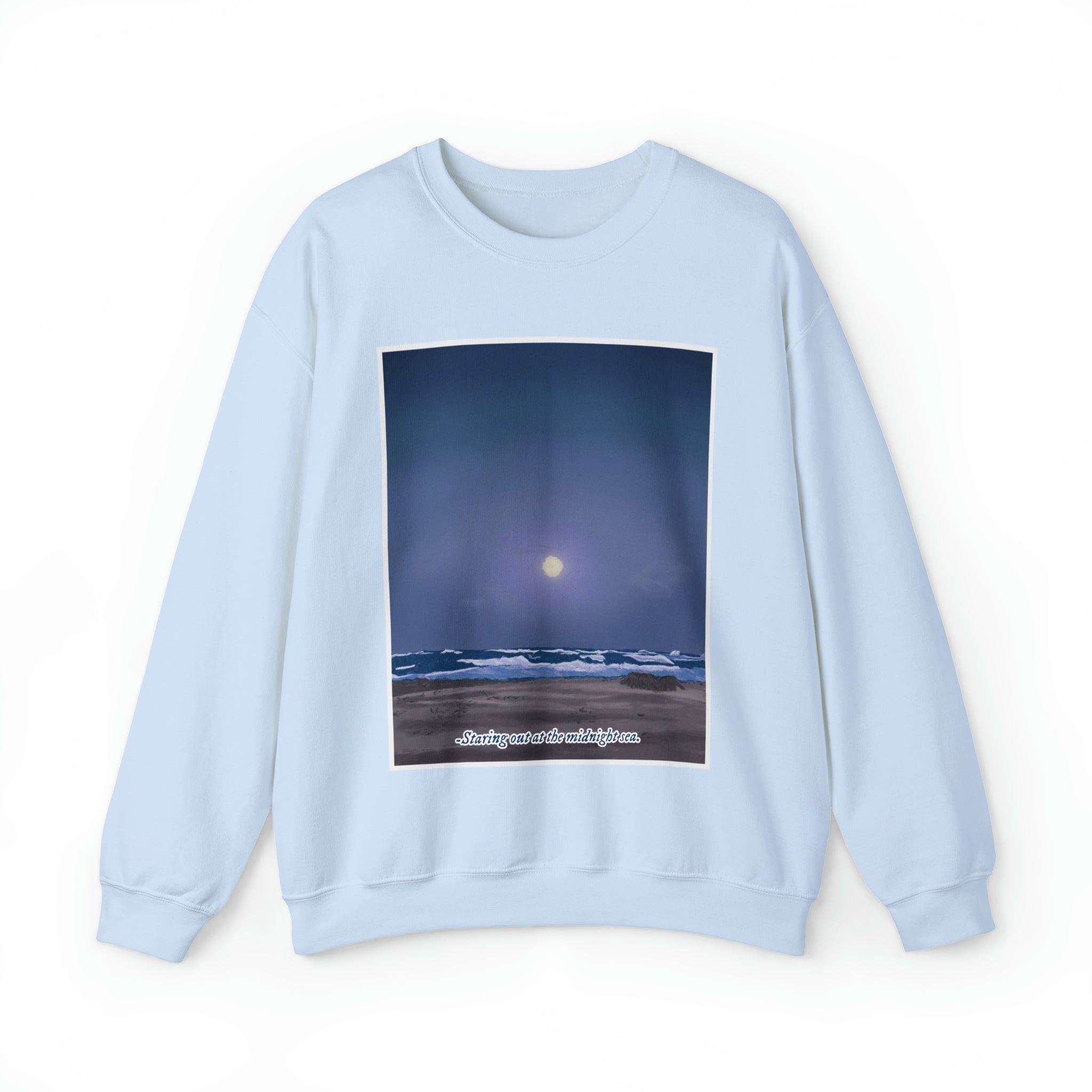 Staring Out At The Midnight Sea Sweatshirt sold by DaisyDustLand product image thumbnail 3