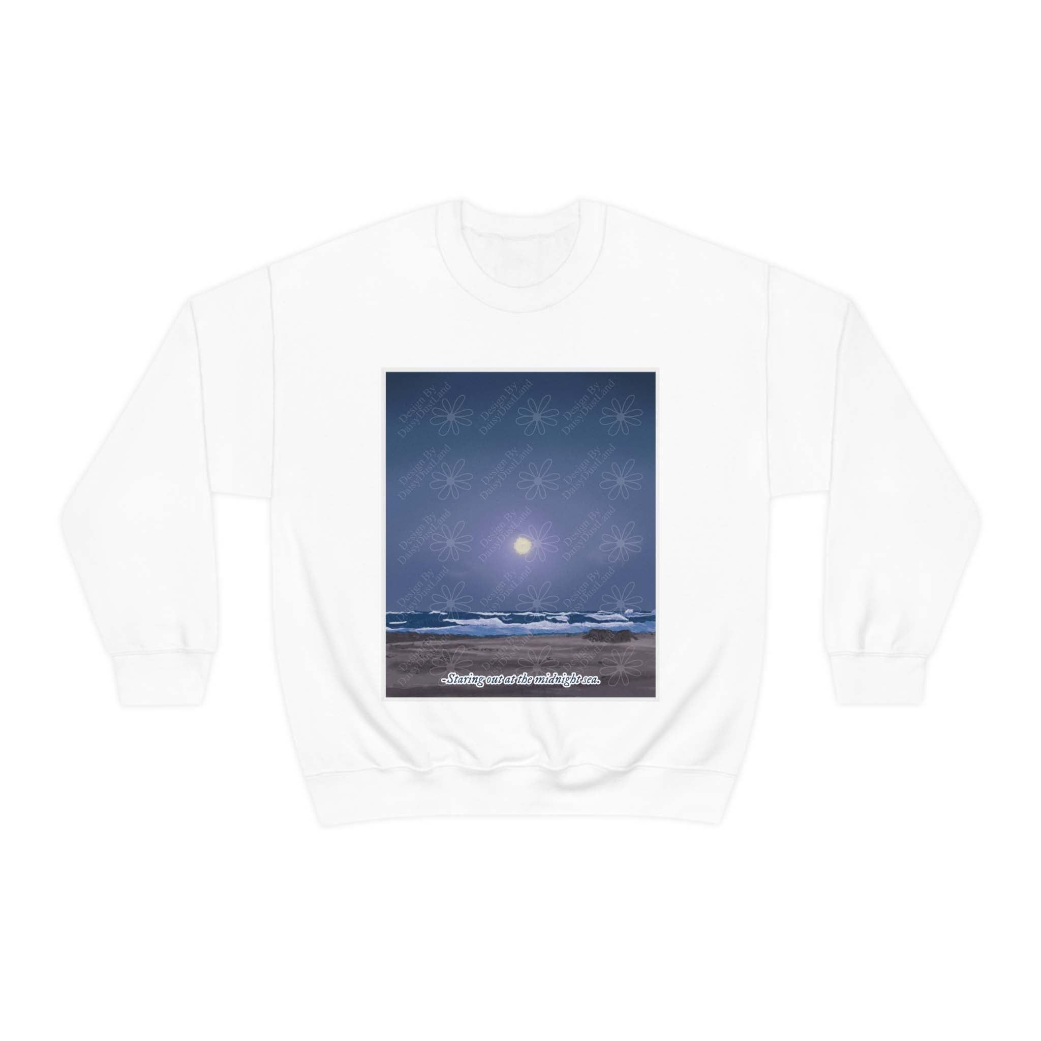 Staring Out At The Midnight Sea Sweatshirt sold by DaisyDustLand product image thumbnail 5