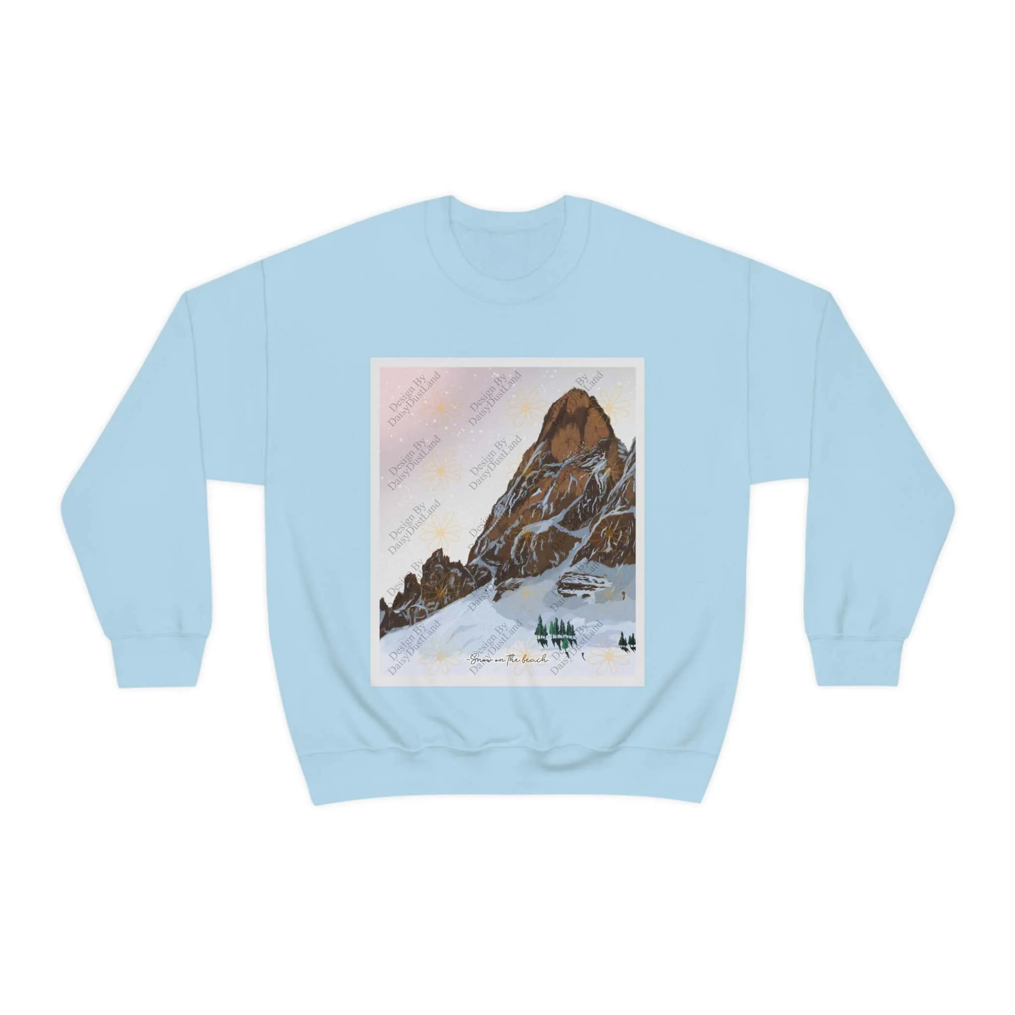 Snow On The Beach Inspiring Crewneck sold by DaisyDustLand product image thumbnail 5