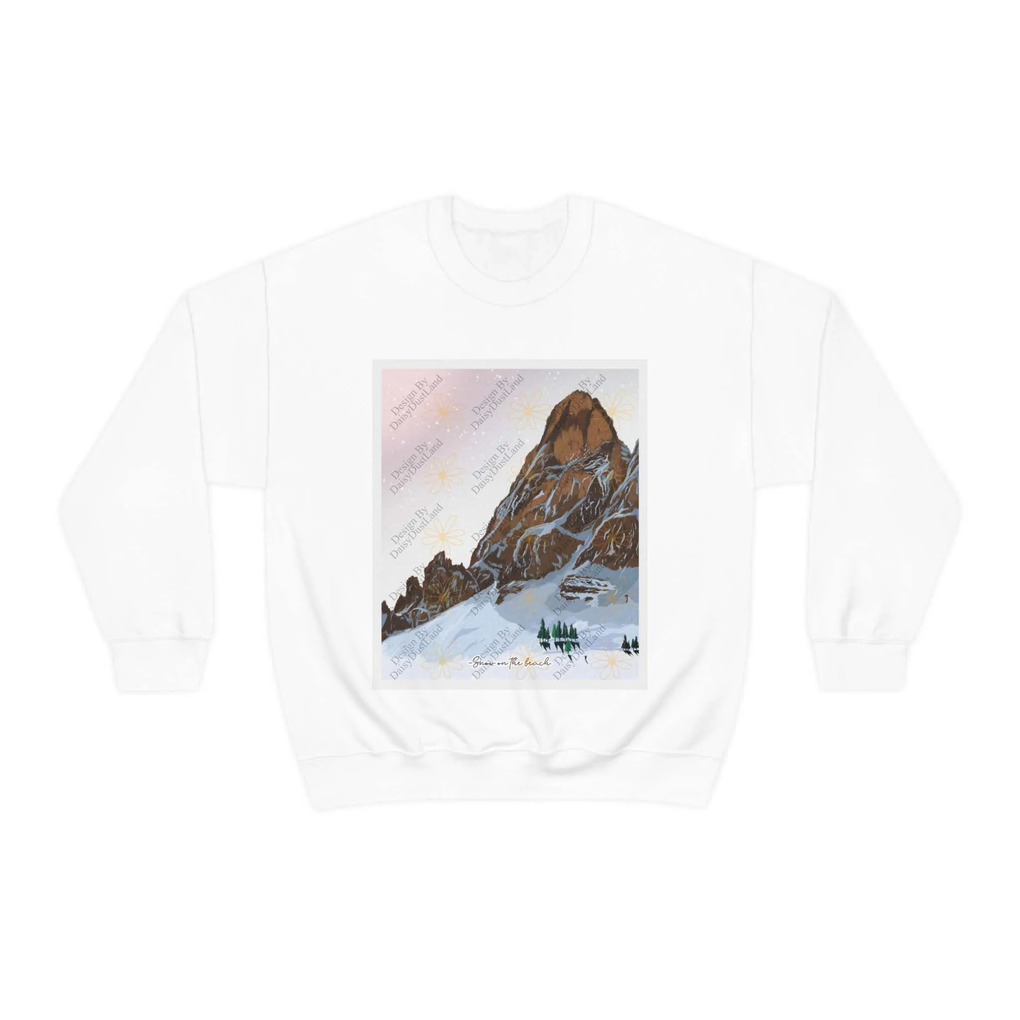 Snow On The Beach Inspiring Crewneck sold by DaisyDustLand product image thumbnail 3
