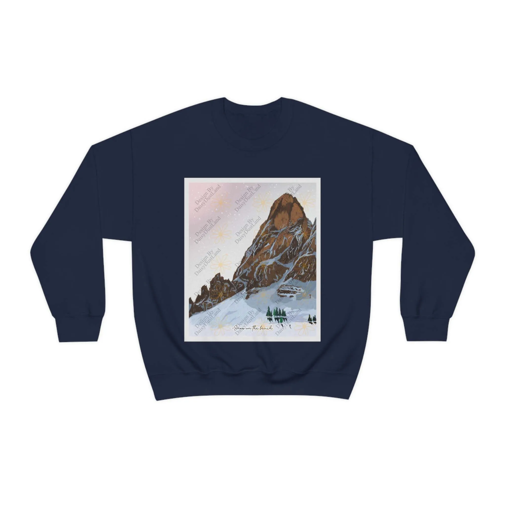 Snow On The Beach Inspiring Crewneck sold by DaisyDustLand product image thumbnail 2