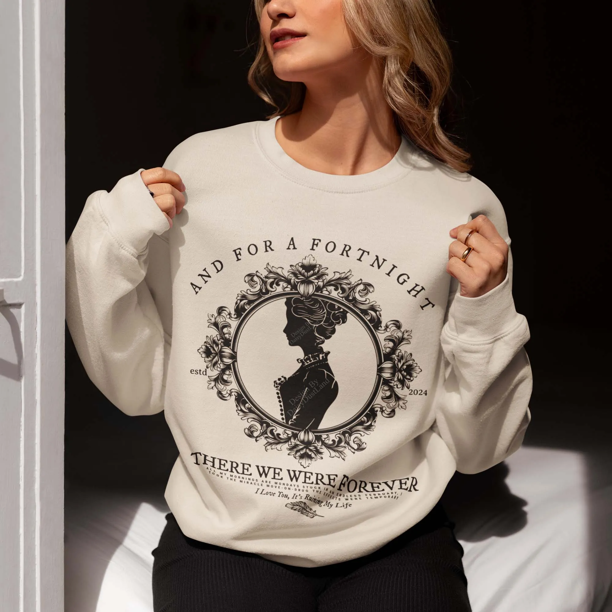 Fortnight Victorian Mourning Dress Inspired Sweatshirt sold by DaisyDustLand