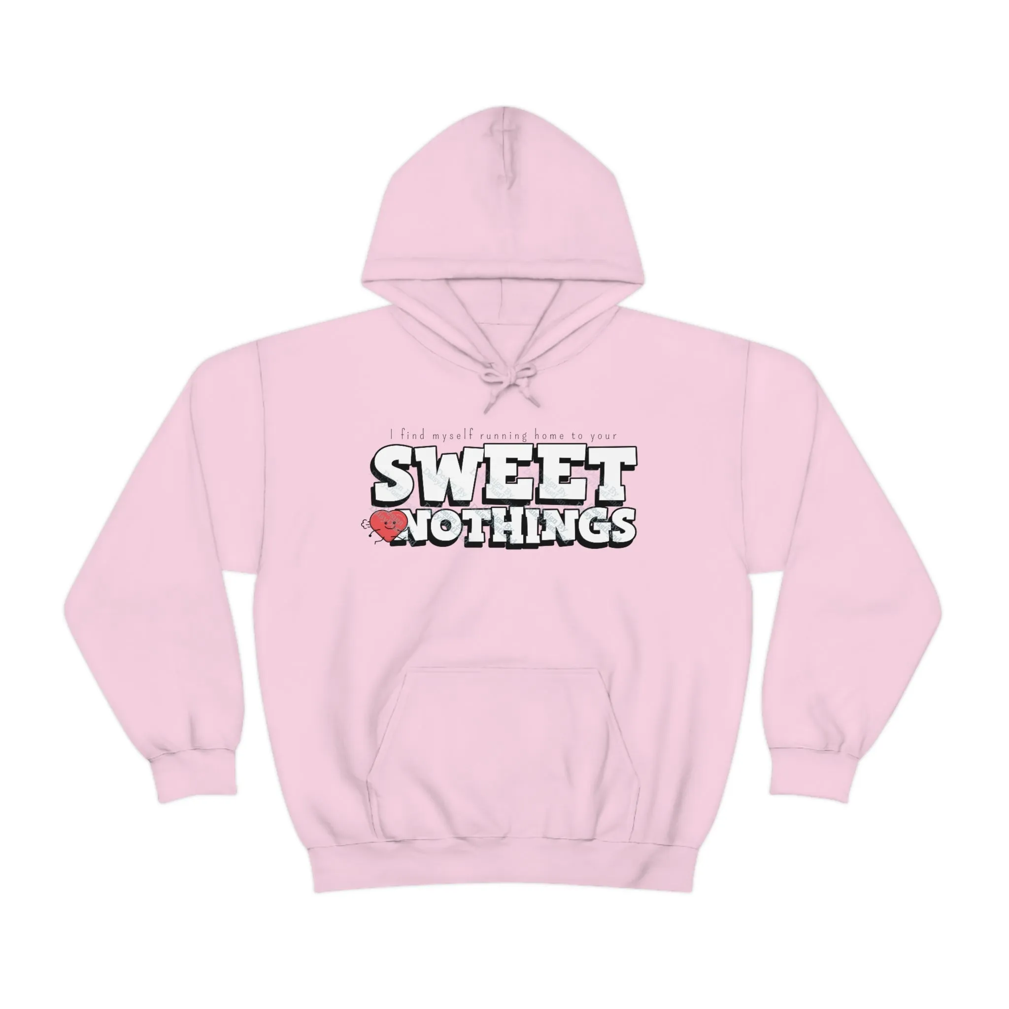 Sweet Nothing Running Heart Valentine's Day Themed Hoodie sold by DaisyDustLand product image thumbnail 3