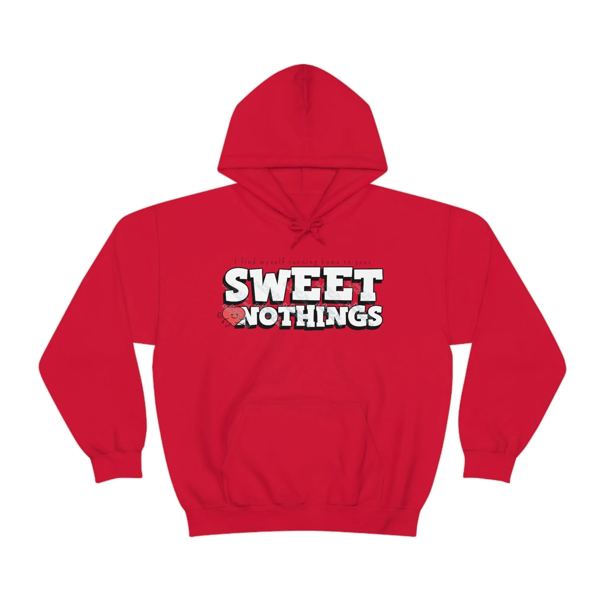 Sweet Nothing Running Heart Valentine's Day Themed Hoodie sold by DaisyDustLand product image thumbnail 2